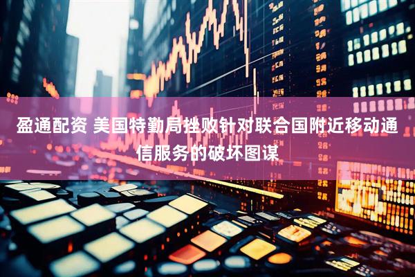 盈通配资 美国特勤局挫败针对联合国附近移动通信服务的破坏图谋